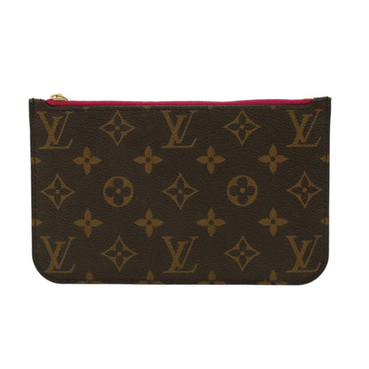 Louis Vuitton Pochette Neverfull  Canvas Clutch Bag