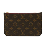 Louis Vuitton Pochette Neverfull  Canvas Clutch Bag