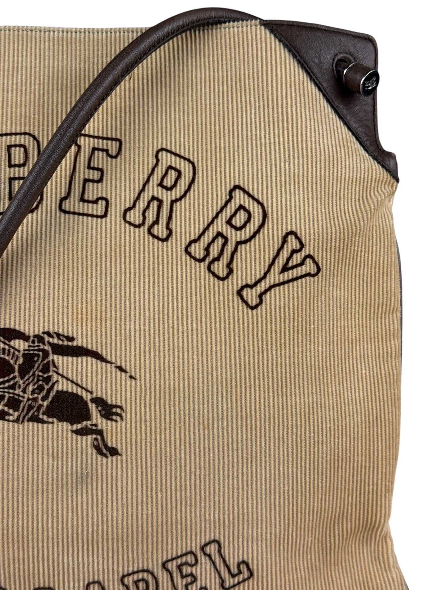 Burberry Blue Label Corduroy Leather Crossbody
