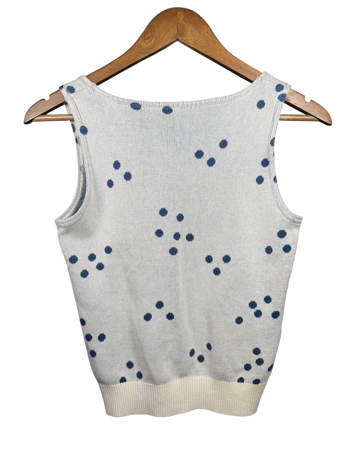 Christian Dior Polka Dot Sleeveless Sweater