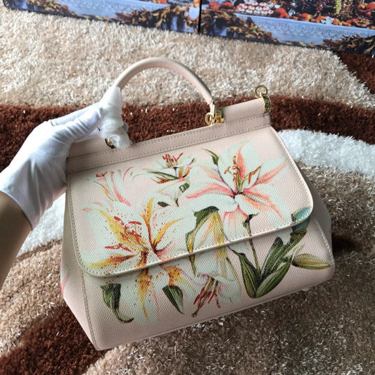 DG Medium Sicily Handbag Unique Print Motifs Muticolour For Women 10.2in/26AmeliaDG