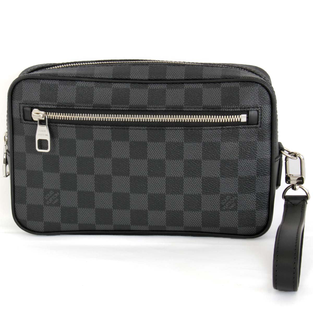 Louis Vuitton Pochette Kasai Clutch Bag Damier Graphite Canvas