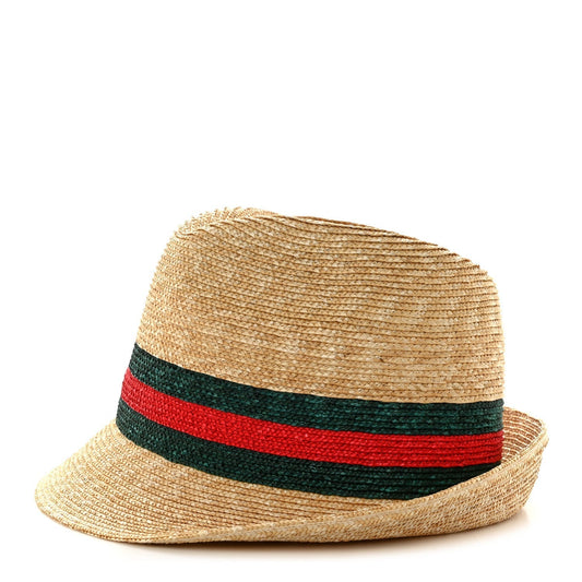 Amelia Abaca Straw Web Fedora Hat XS