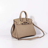 Luxury Hermes 30cm Birkin Bag Togo Leather With Strap Grey Gold