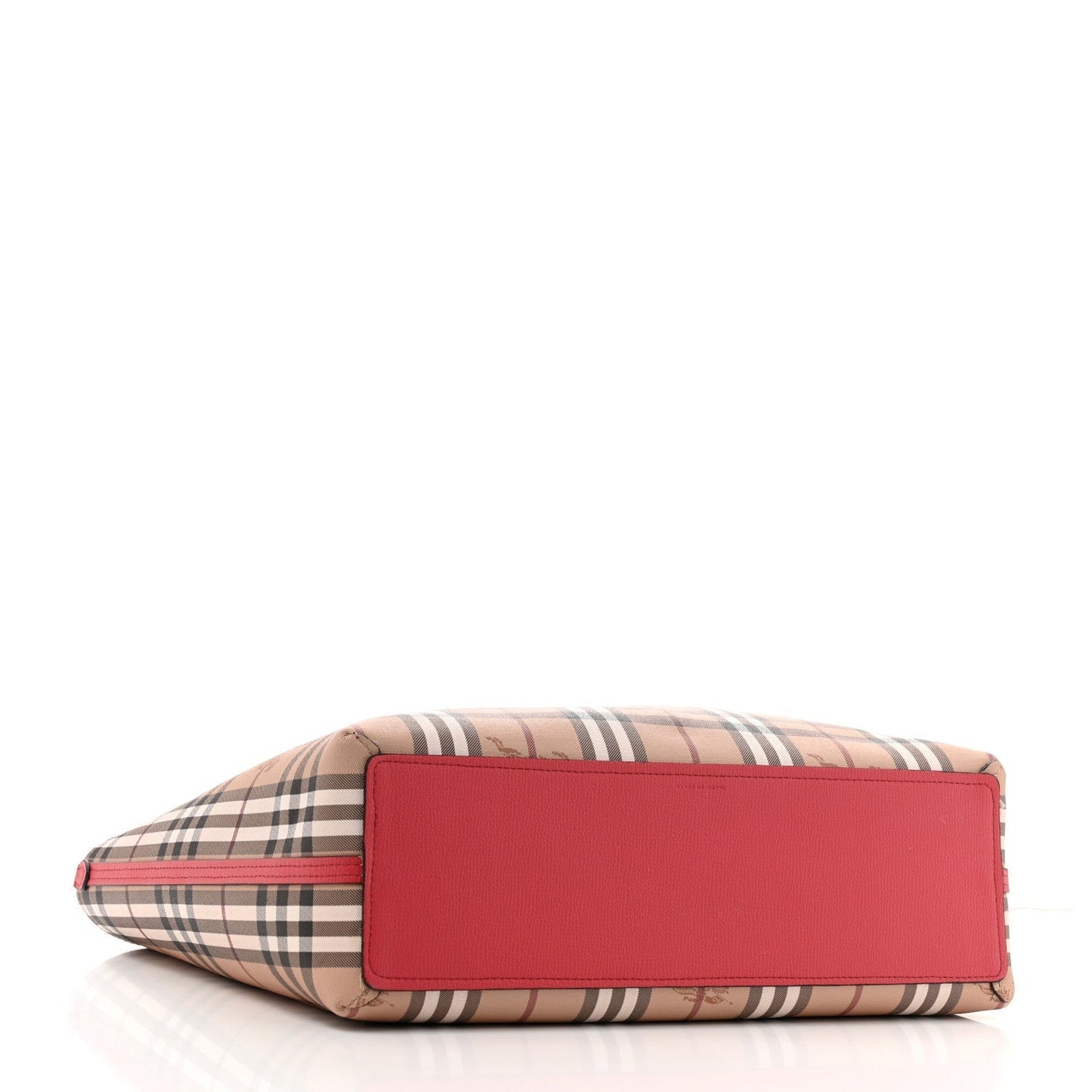 Amelia Haymarket Check Medium Reversible Tote Poppy Red