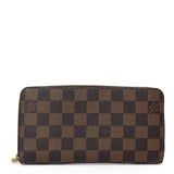 Louis Vuitton Damier Ebene Zippy Wallet Rose Ballerine