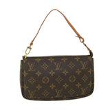 Louis Vuitton Pochette Accessoire  Canvas Clutch Bag