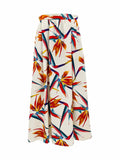 FENDI White Multicolor Printed Size US 6 Midi Skirt