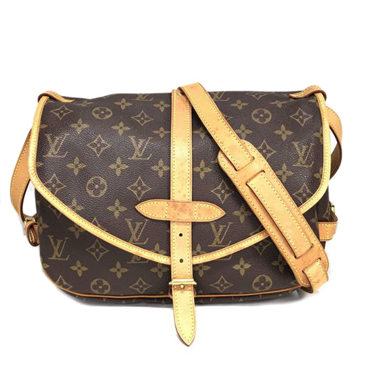 Louis Vuitton Saumur 30 Shoulder Bag Monogram Brown