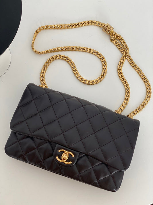 CHL - Small Flap Bag Black For Women Bags 8.7in/22cm