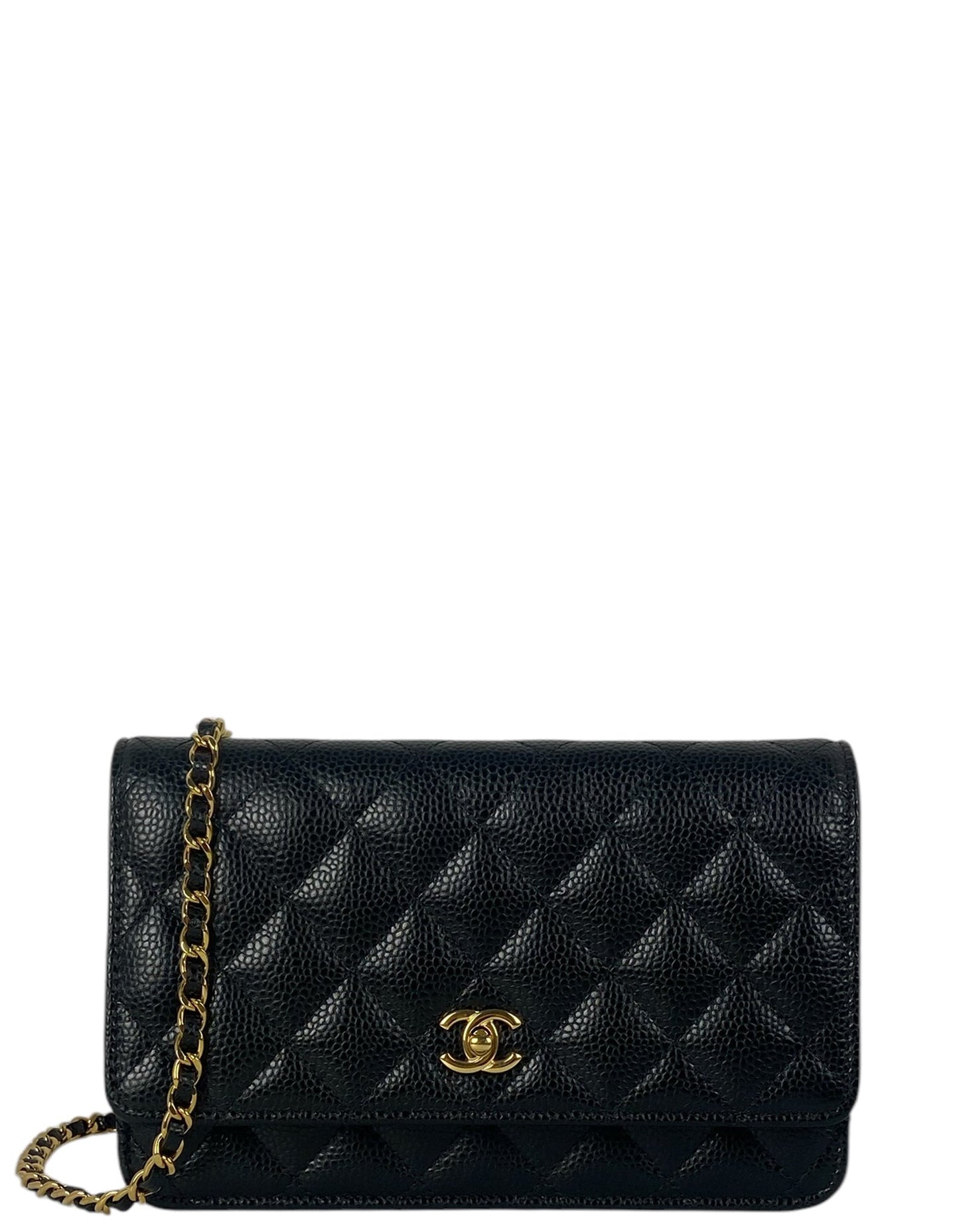 Chanel Black Caviar Leather Twistlock WOC
