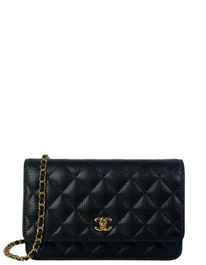 Chanel Black Caviar Leather Twistlock WOC
