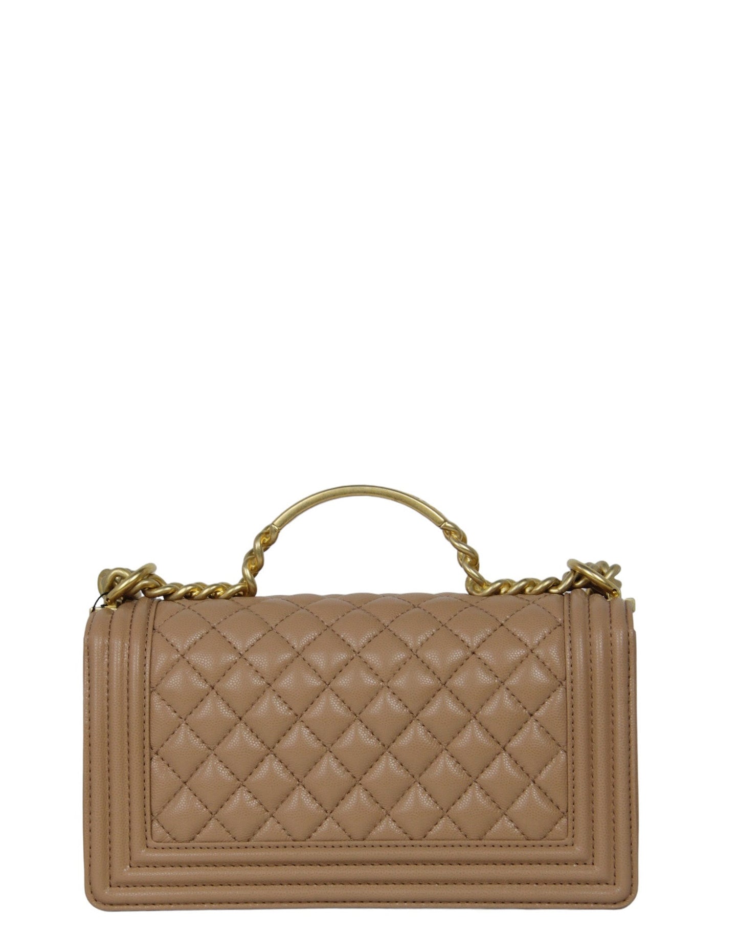 Chanel 2023 NWT Dark Beige Caviar Medium Top Handle Boy