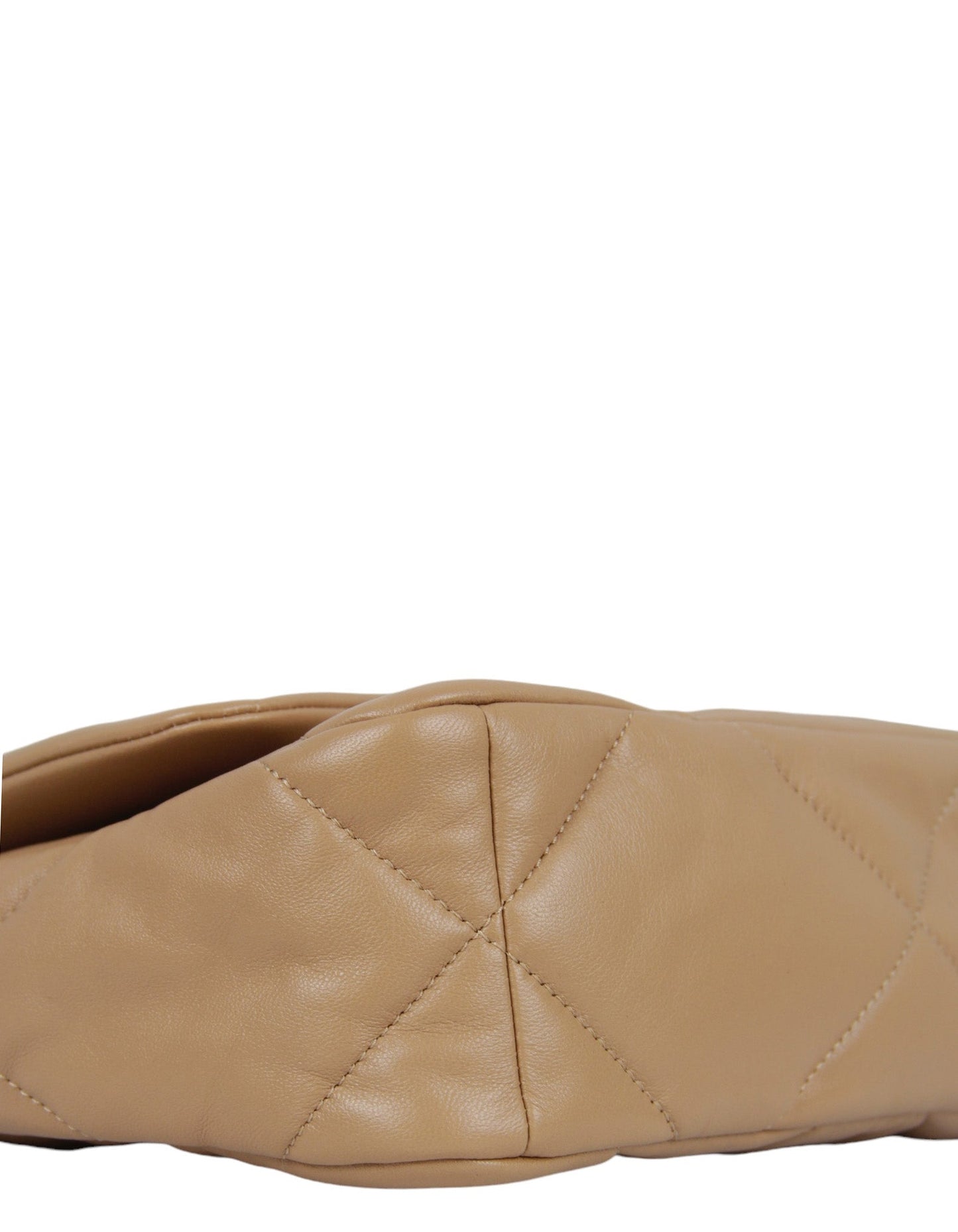 Chanel 2024 Dark Beige Lambskin Quilted Medium 19 Bag