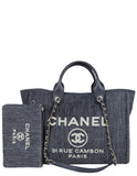 Chanel Mixed Fibers Small Deauville Tote Bag
