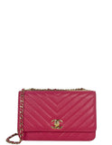 Chanel Pink Chevron Trendy CC WOC