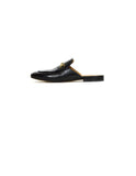 Gucci Black Leather Princetown Mules sz 40.5