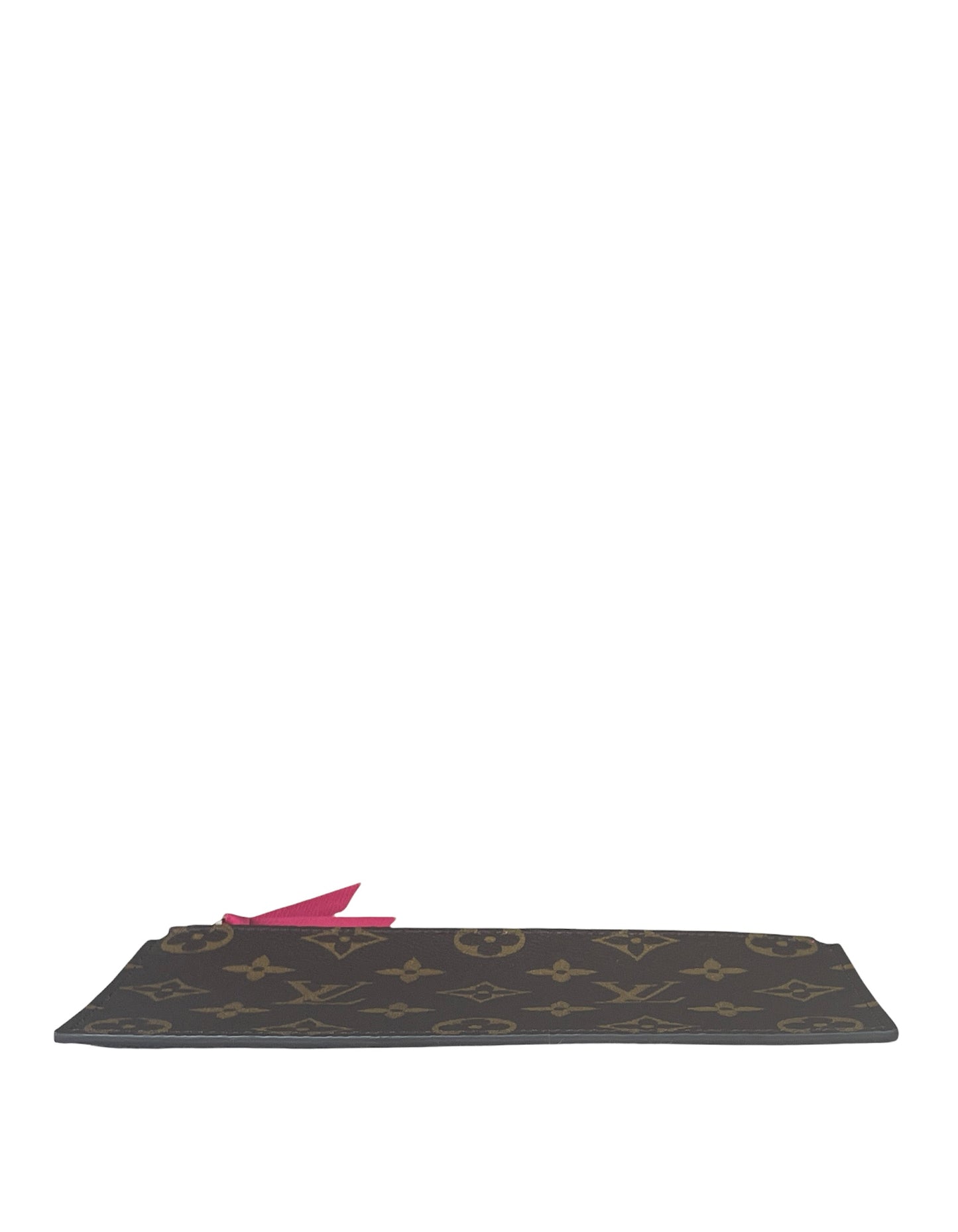 Louis Vuitton Monogram/ Fuchsia Felicie Chain Wallet Zippered Insert