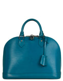 Louis Vuitton Cyan Epi Leather Alma PM Bag