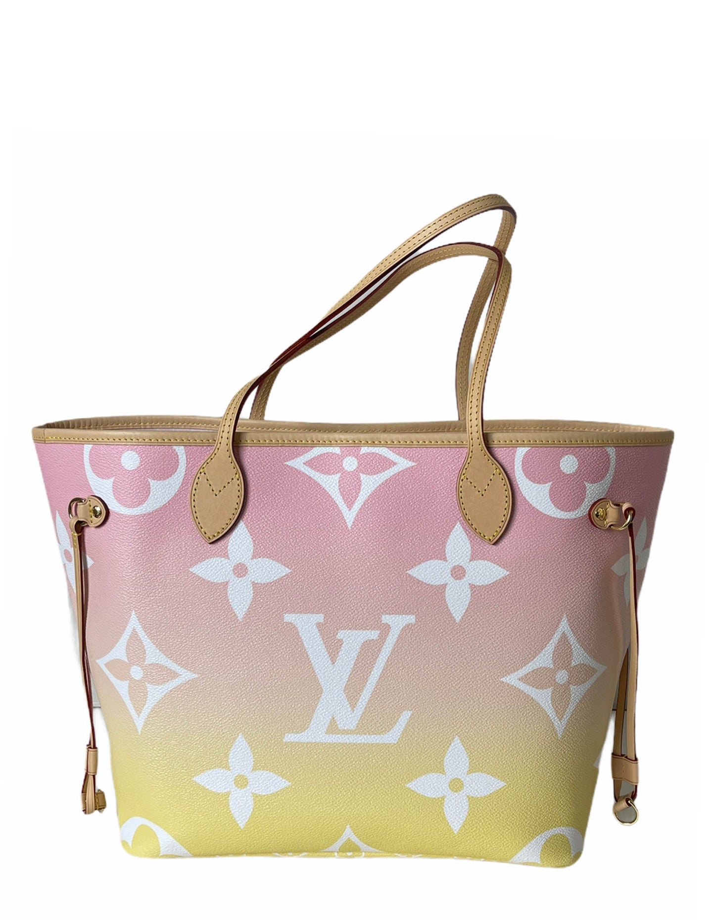 Louis Vuitton Light Pink Monogram Giant By The Pool Neverfull MM Tote Bag