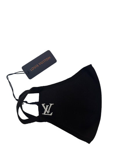 Louis Vuitton NWT Black Logo Face Mask