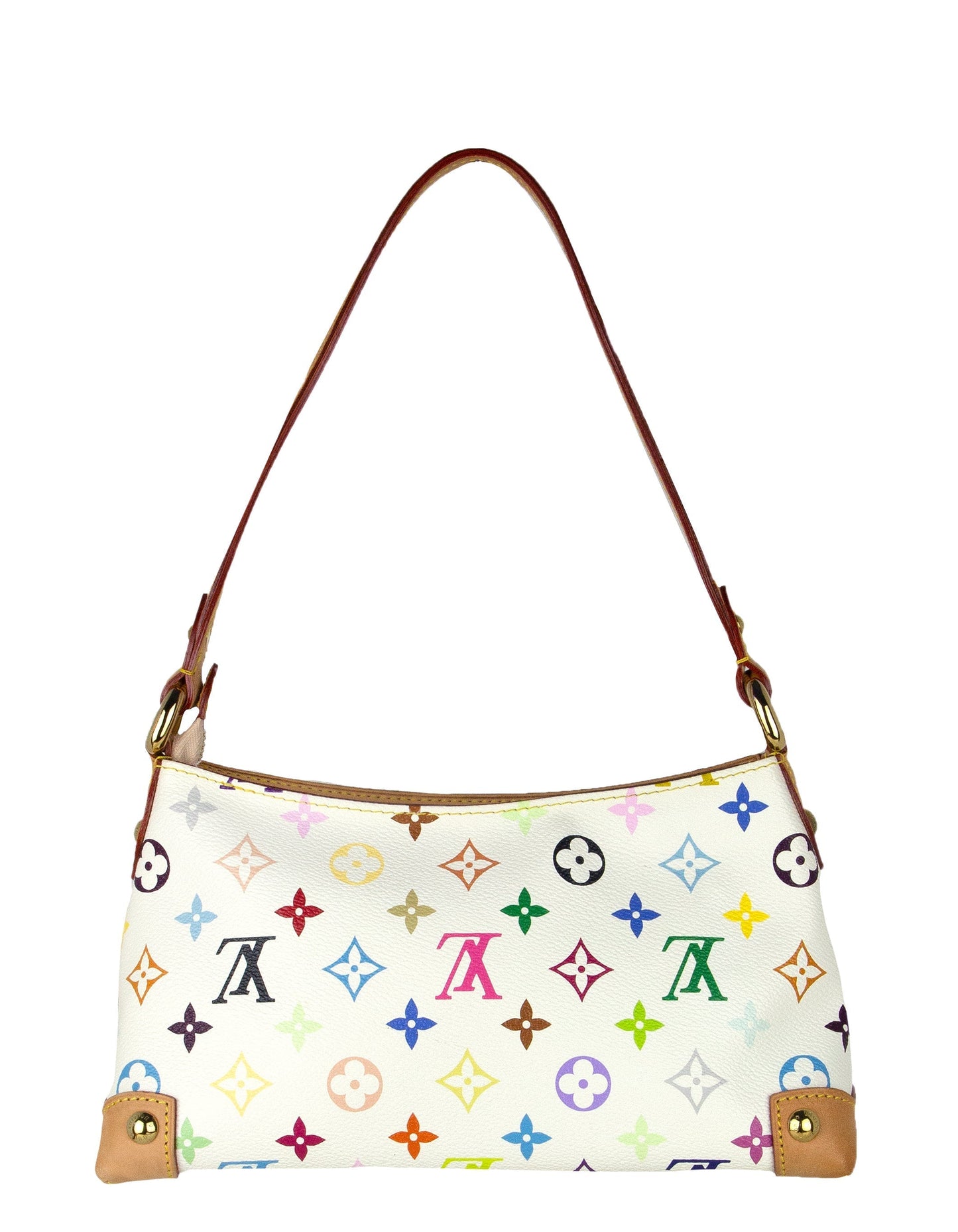 Louis Vuitton White Multicolor Monogram Eliza Shoulder Bag