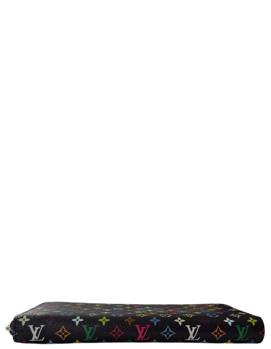 Louis Vuitton x Murakami 2025 Black Multicolor Clemence Wallet