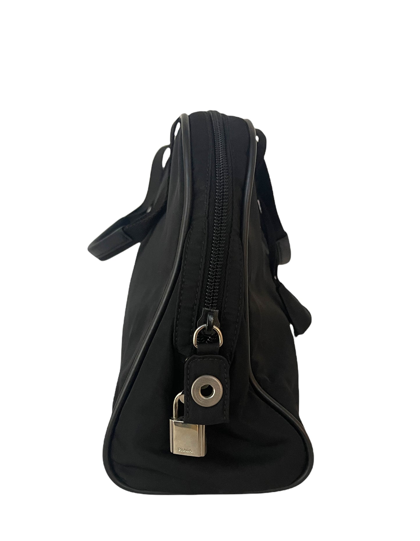 Prada   Black Tessuto Nylon Handbag
