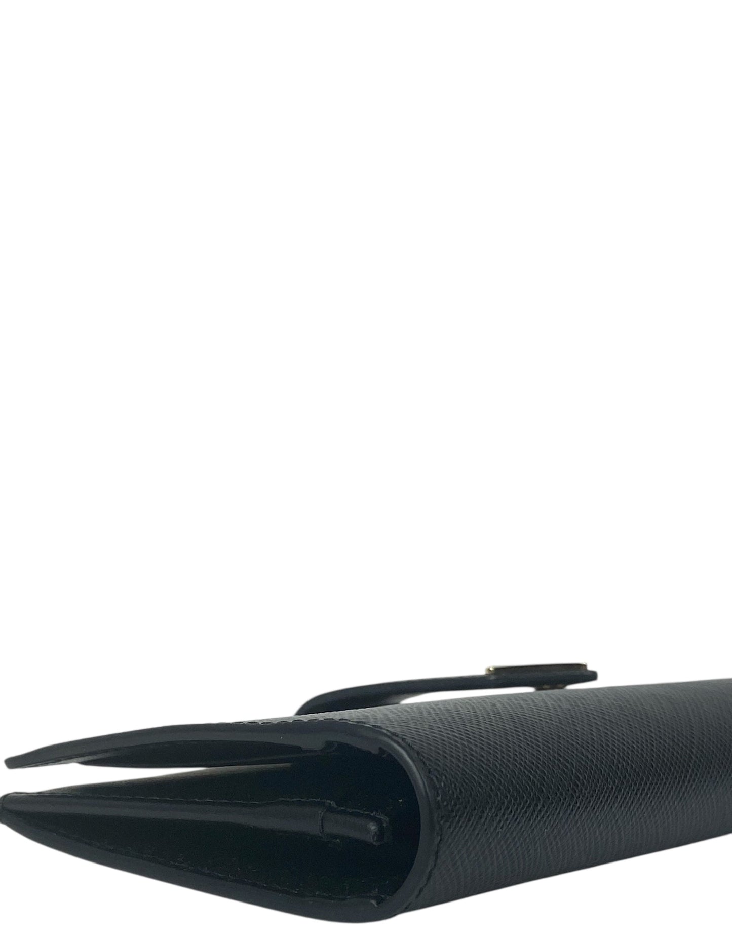 Prada Black Saffiano Long Wallet