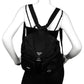 Prada Black Nylon Double Buckle Backpack Bag