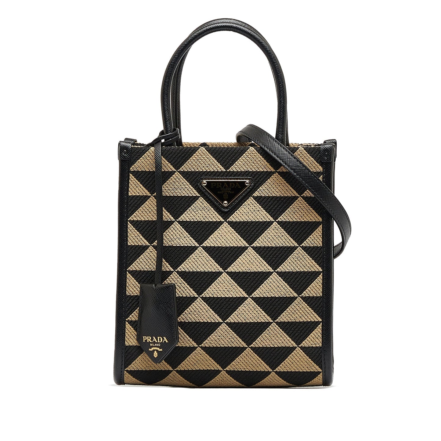 Prada Mini Symbols Triangolo Satchel