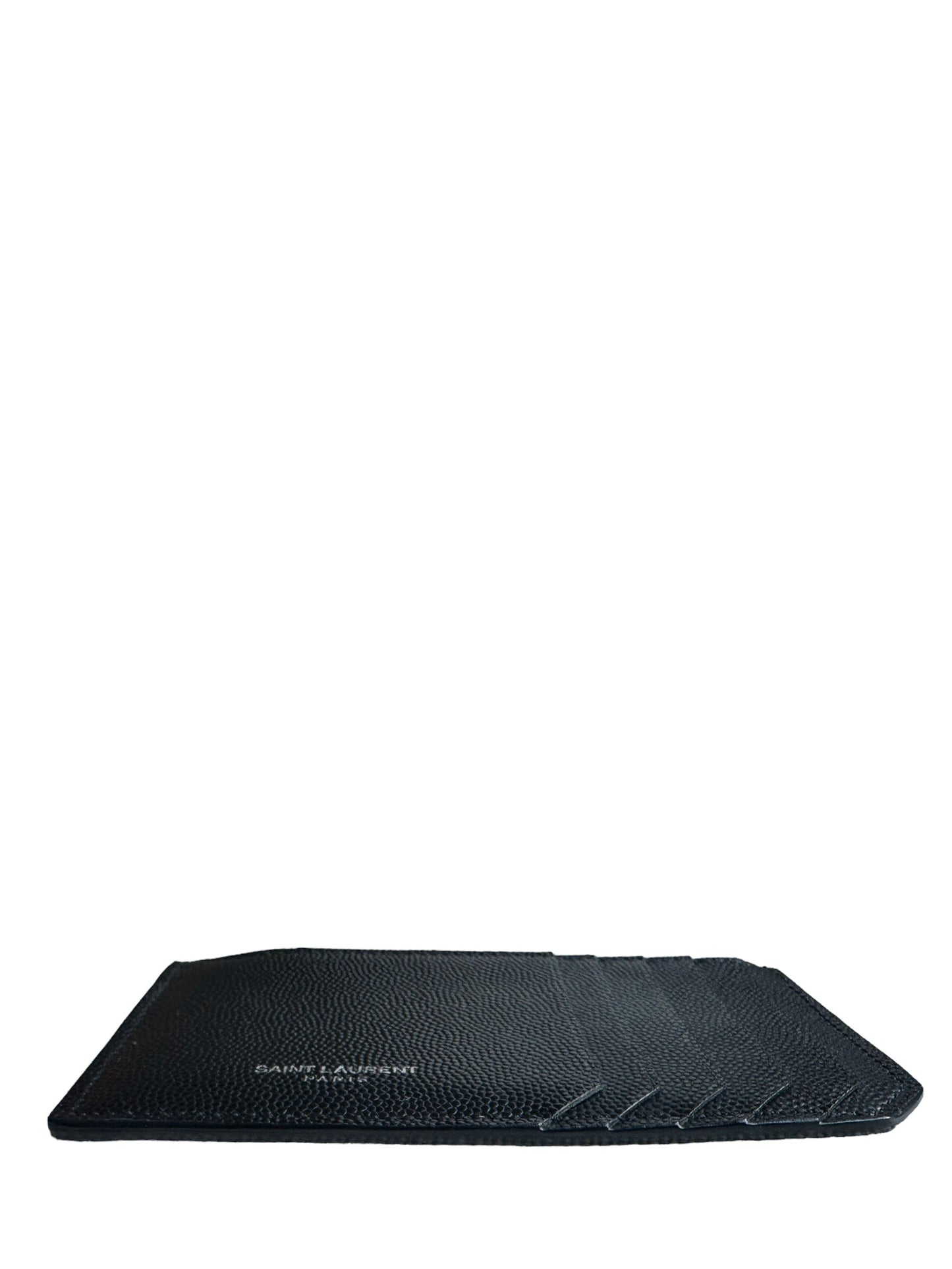 Saint Laurent Black Fragments Zipped Card Case