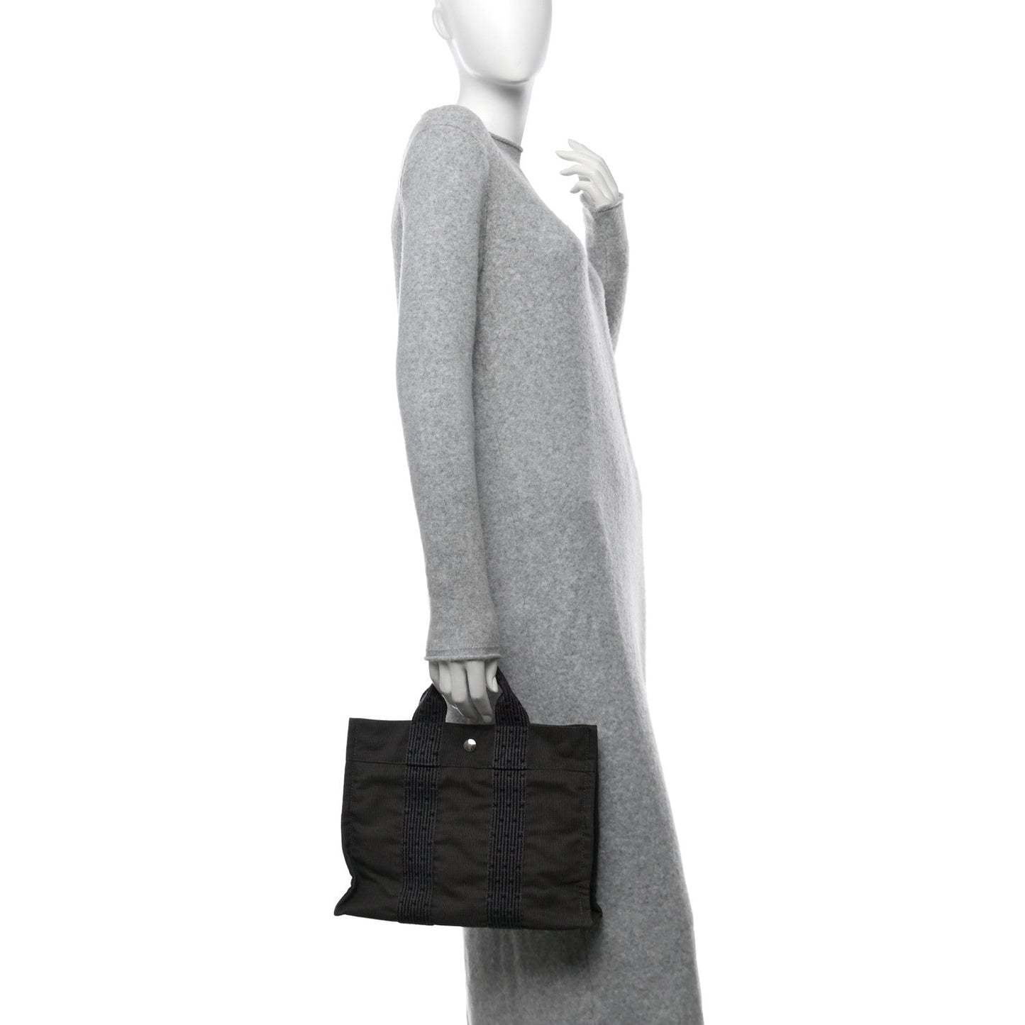 Amelia Canvas Herline PM Tote Grey