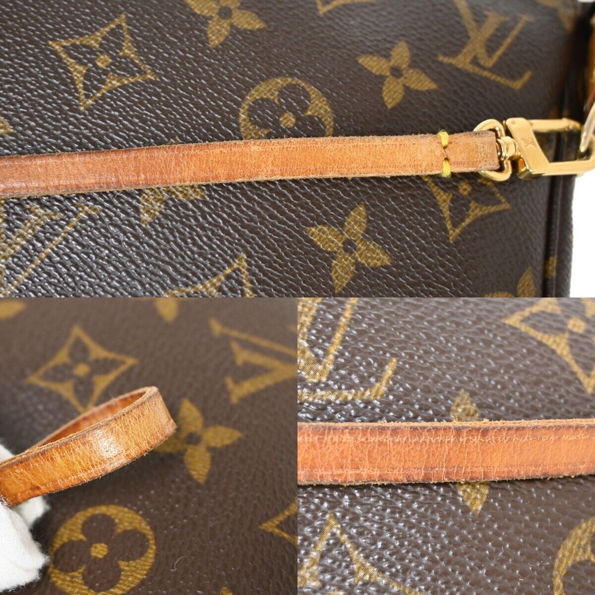 Louis Vuitton Pochette Accessoires  Canvas Clutch Bag