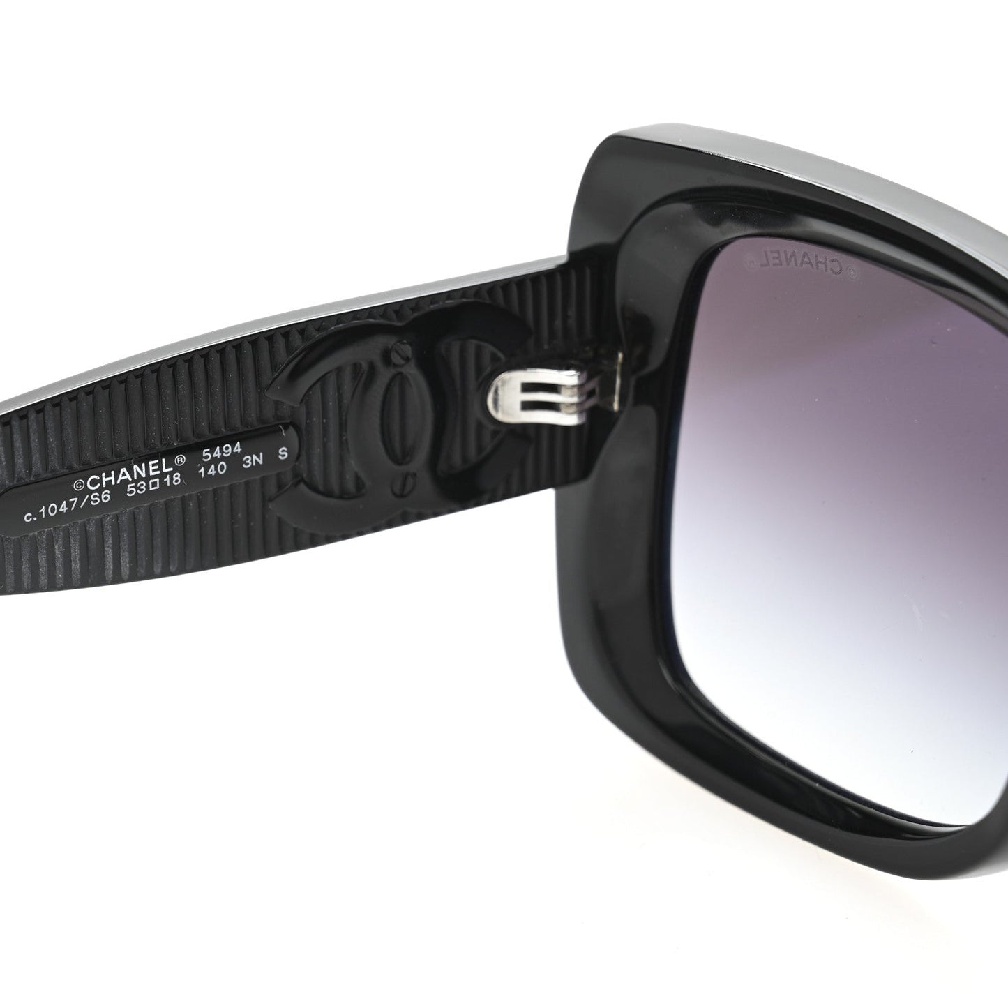 Amelia Square Polarized CC Sunglasses 5494-A Black