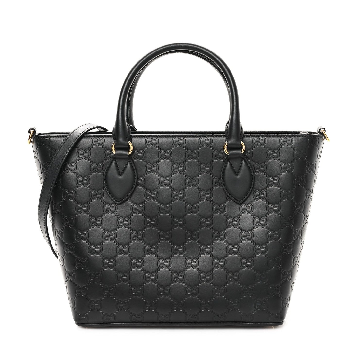Amelia ssima Small Zippered Bucket Tote Black