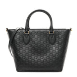 Amelia ssima Small Zippered Bucket Tote Black