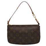 Louis Vuitton Pochette Accessoire  Canvas Clutch Bag