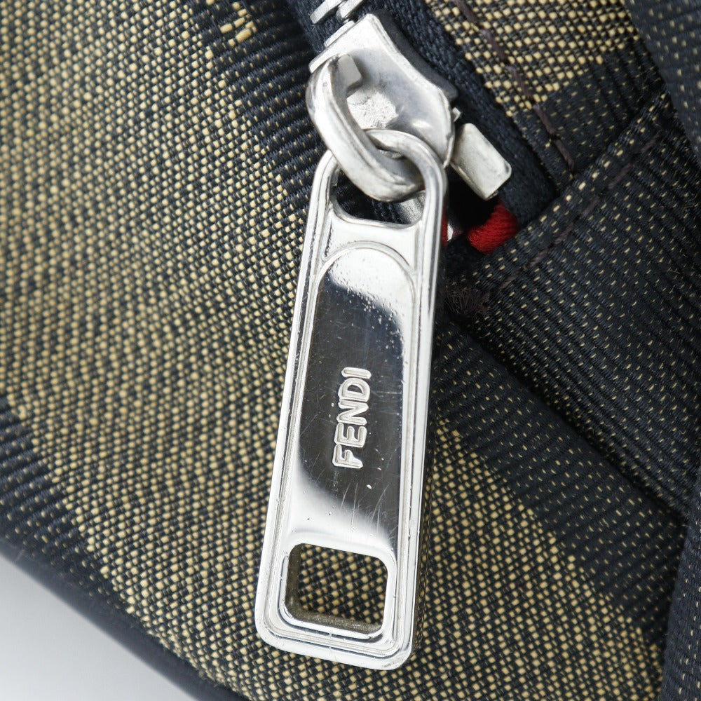 Fendi Pecan  Canvas Clutch Bag