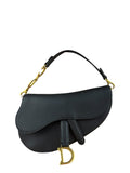 Christian Dior Black Mini Saddle Bag