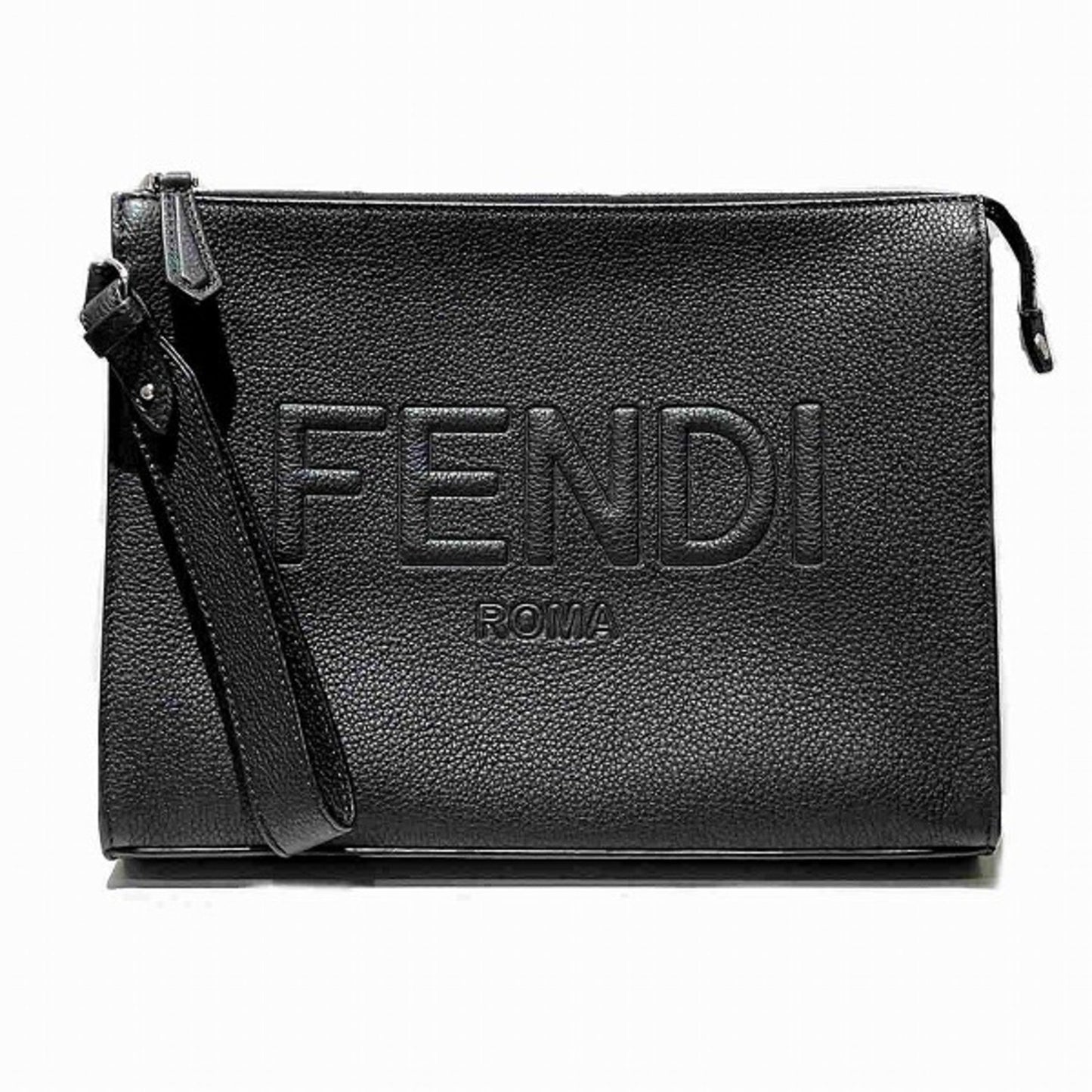 Fendi  Leather Clutch Bag (Pre-Owned)