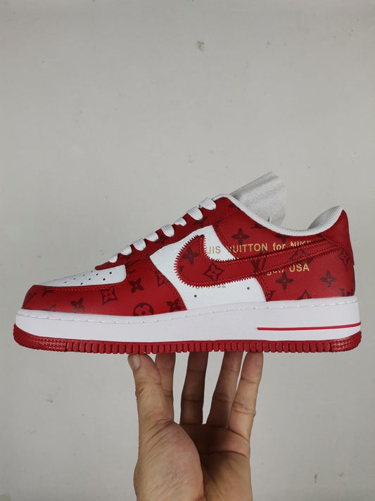  Nike Air Force 1 Low x LU VI Virgil Abloh ‘White Red’ For Men LD 0242
