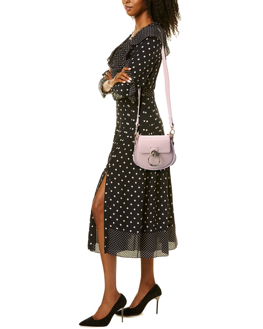 CHL - CC o? Tess Small Leather & Suede Shoulder Bag