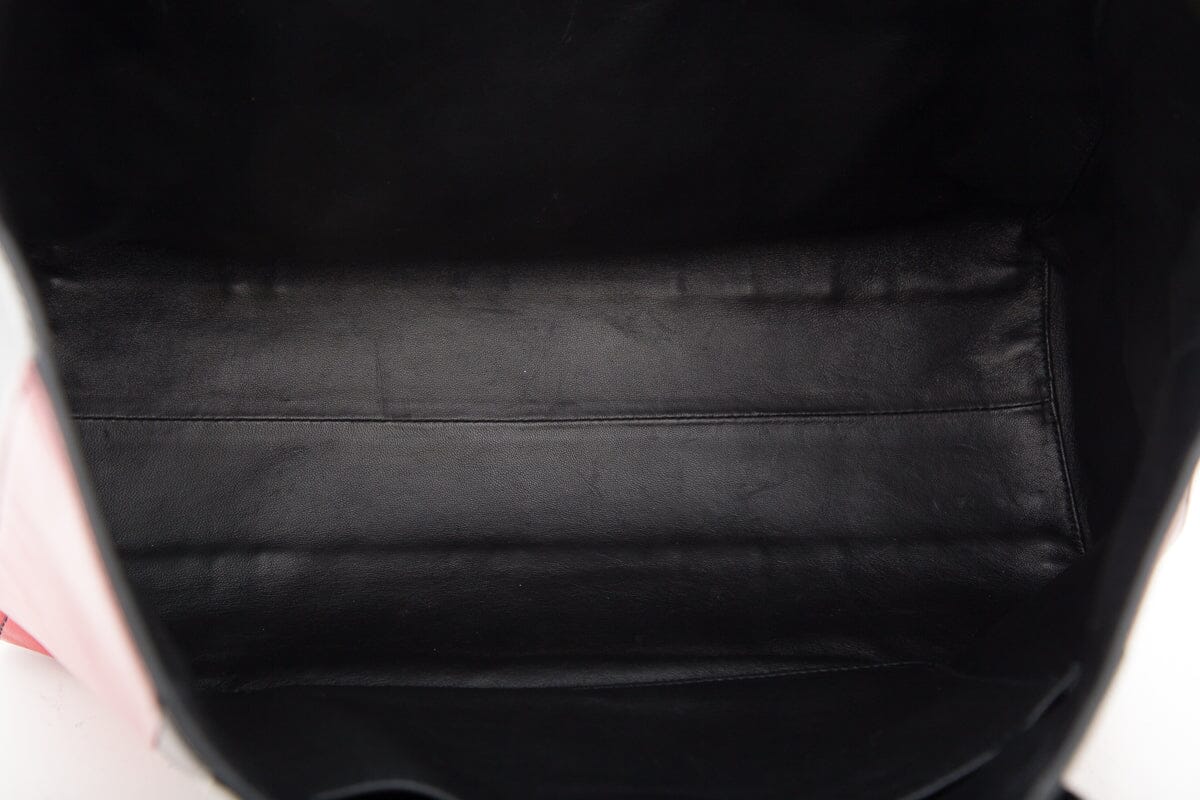Prada Multi Striped Leather Tote