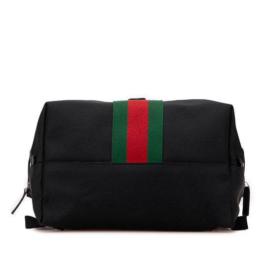 Gucci Sheline Line Nylon Leather Backpack