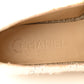 Amelia Tweed CC Espadrilles 36 Ecru White Blue Black