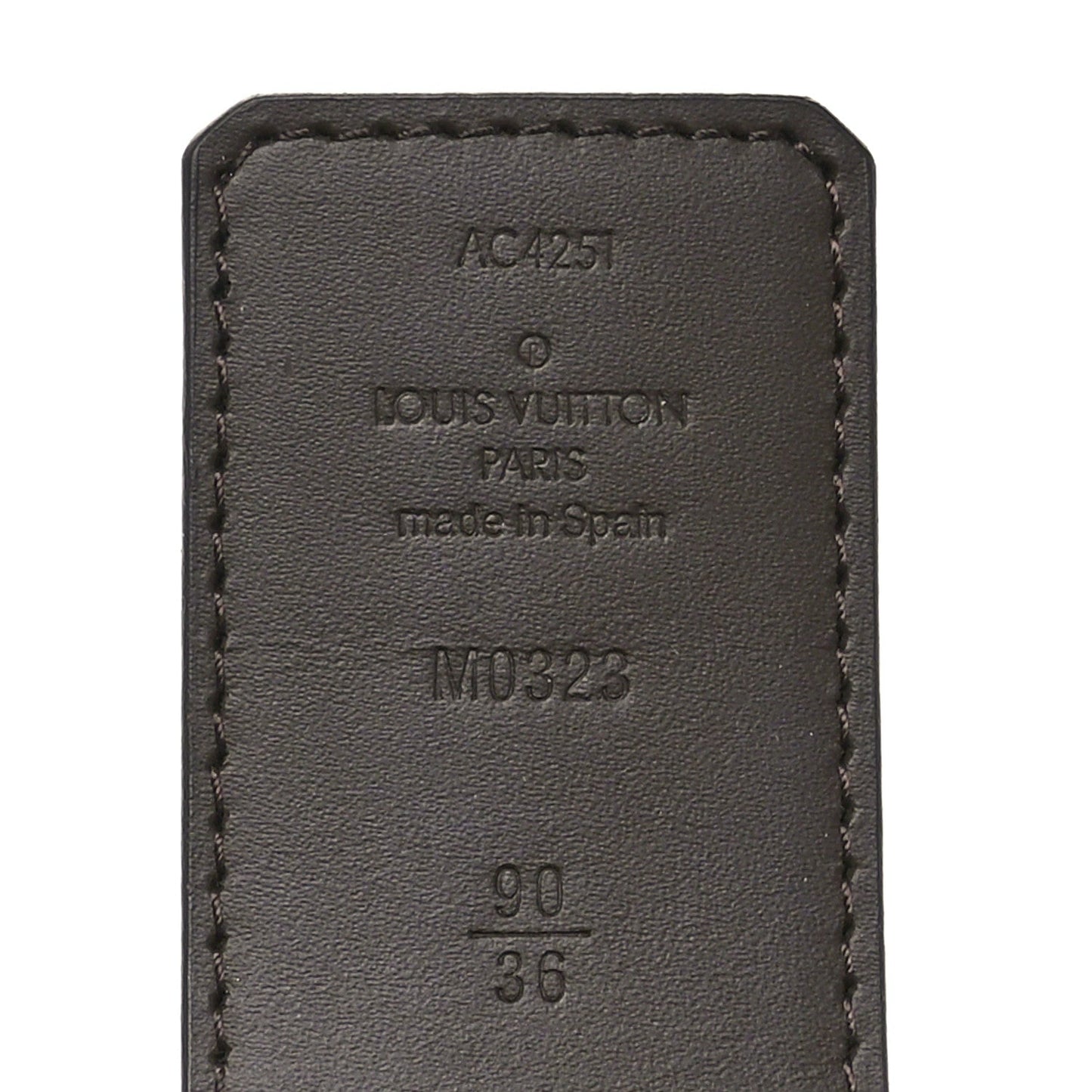 Louis Vuitton Calfskin Monogram 20mm LV Iconic Reversible Belt 90 36 Brown