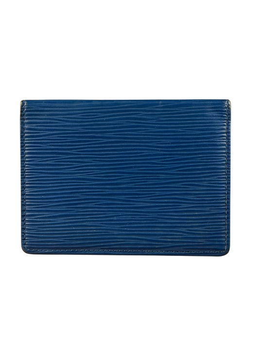 Louis Vuitton Blue Epi ID Holder