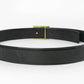 Ceinture en cuir noir Chanel