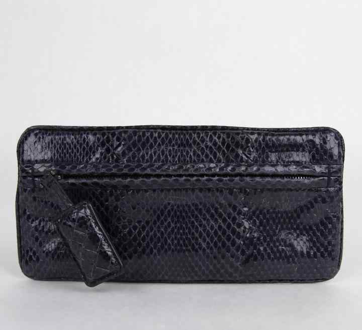 Bottega Veneta  Python Clutch Evening Bag